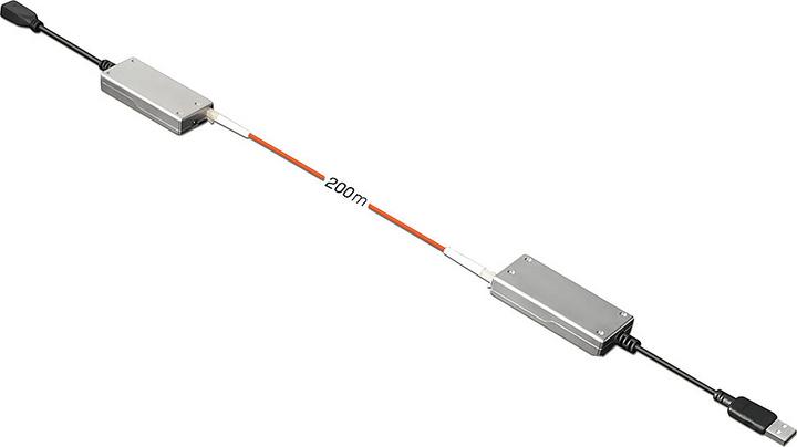 Image du produit Lindy Extender USB 2.0 MM fibre optique/fibre optique 200m multi-mode Fibre