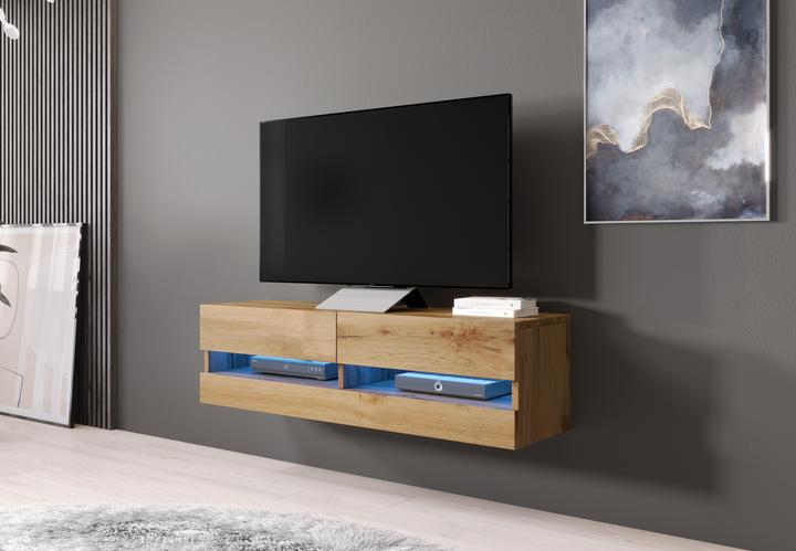 Actual product image Cama RTVVIGO140N W/W TV Stand & Entertainment Center 2 Shelves (140 x 40 x 30 cm)