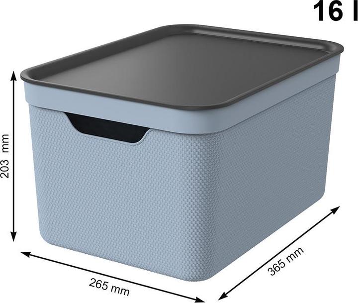 Produktbild Rotho 3er Set Dekobox mit Deckel (36.5 x 26.5 x 20.5 cm, 16 l)
