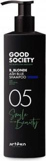Produktbild Artego Good Society 05 Ash Blue Shampoo 1000ml - Neutralizes Unwanted Warm Tones