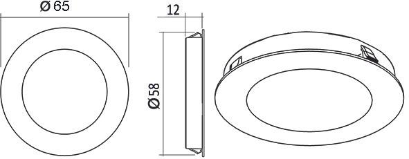 Produktbild L&S LED Einbauleuchten Chip 12 V (206 lm)