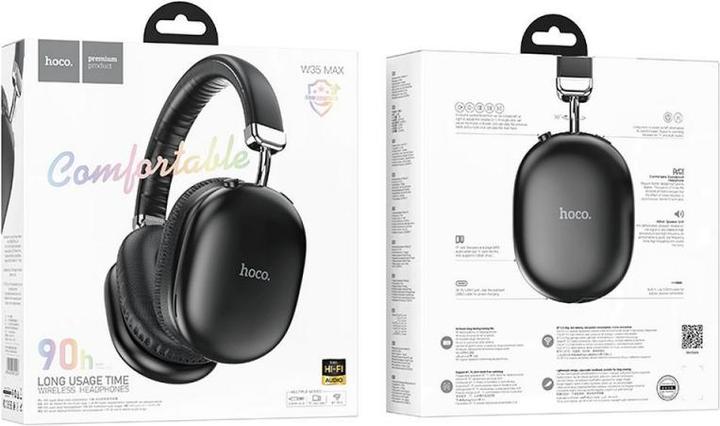Productafbeelding Hoco W35 Max, zwart (90 h, Draadloze)