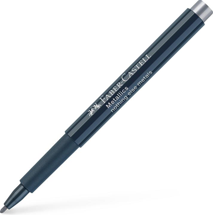 Actual product image Faber-Castell METALLICS - Marker (Silver, 1.50 mm, 1 x)