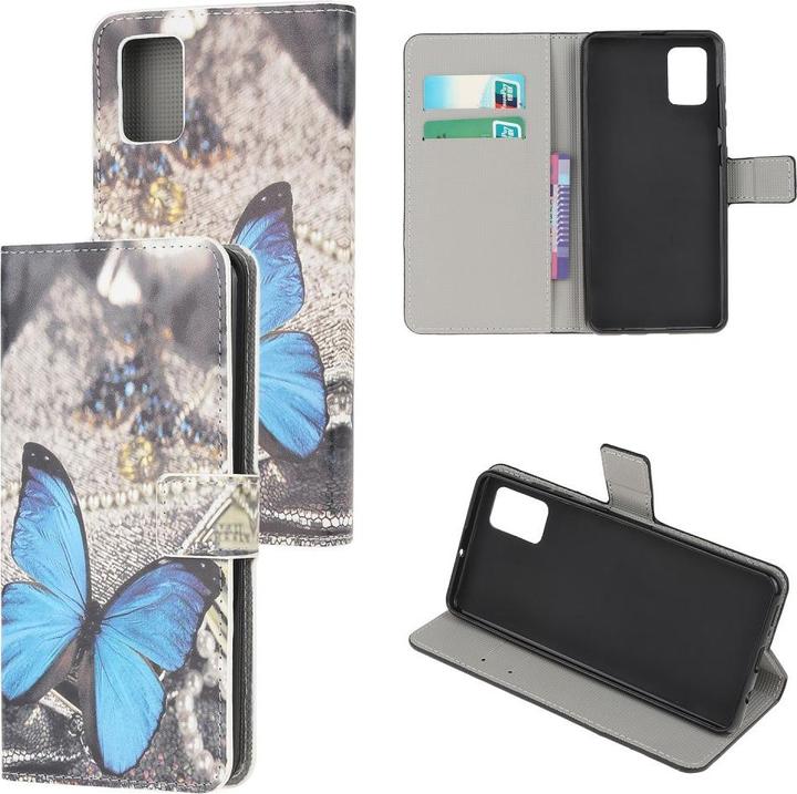 Image du produit Cover-Discount Galaxy A41 - Housse cuir papillon bleu