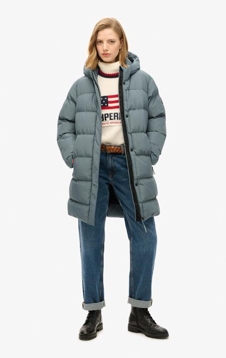 Produktbild Superdry HOODED SPORTS PUFFER MID JKT Dames Jas - Maat S (10)