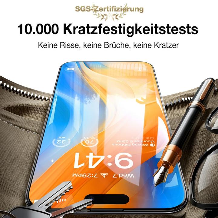 Produktbild Torras Diamond Panzerglas (1 Stück, Apple iPhone 15 Pro)