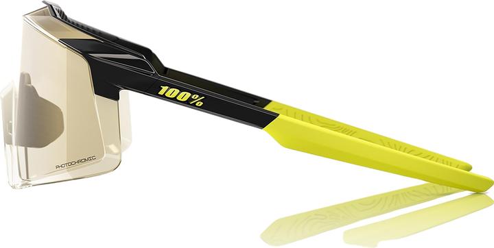 Actual product image 100% Aerocraft - Gloss Metallic Black - Photochromic Lens (gloss metallic black, Photochromic)