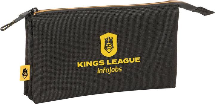 Actual product image Kings League Dreifaches Mehrzweck-Etui Schwarz 22 x 12 x 3 cm