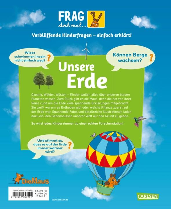 Produktbild Frag doch mal... die Maus!: Unsere Erde (Deutsch, Sylvia Englert, 2020)