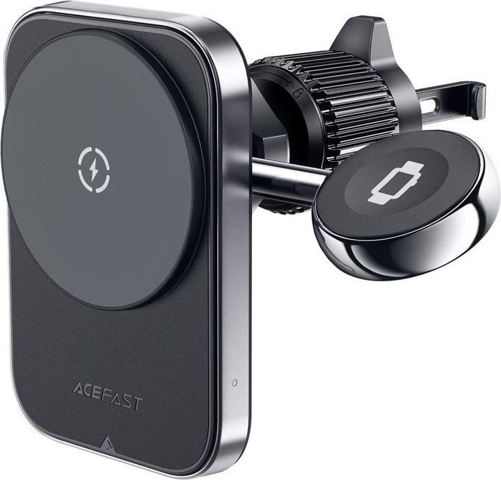 Produktbild Acefast D18 Autohalterung mit MagSafe / Qi-Induktionsladegerät + USB-A USB-C-Kabel - Schwarz