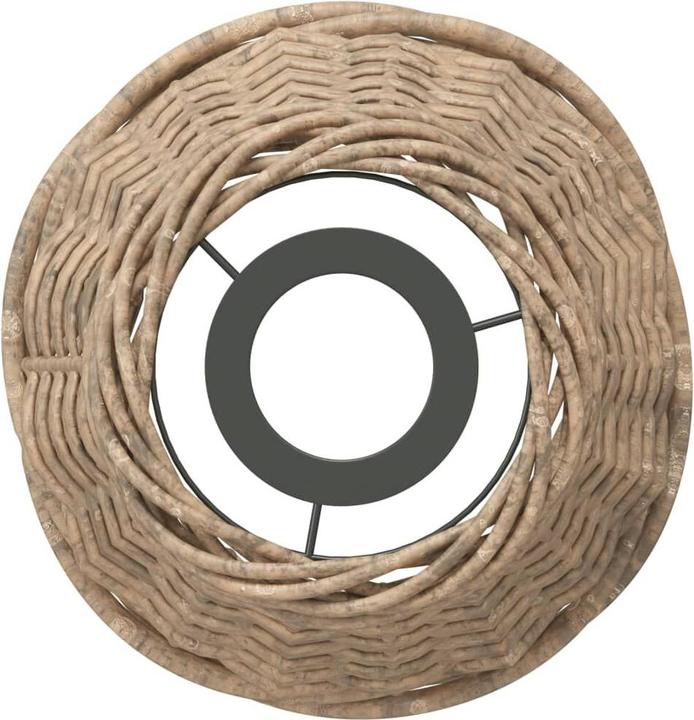 VidaXL Lampenschirm Braun Ø15x12 cm Korbweide, Farbe: Braun