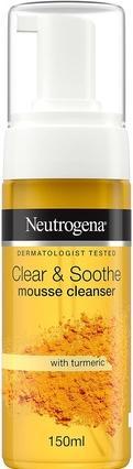 Actual product image Neutrogena Curcuma Clear Mousse Cleanser - Cleansing foam for sensitive. combination and (Mousse, 142 ml)