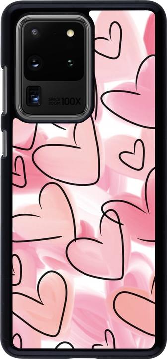 Actual product image PhoneLook Cover Easter 2023 pink hearts (Samsung Galaxy S20 Ultra)