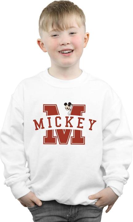 Actual product image Disney Boys Mickey Mouse Letter Peak Sweatshirt (104)