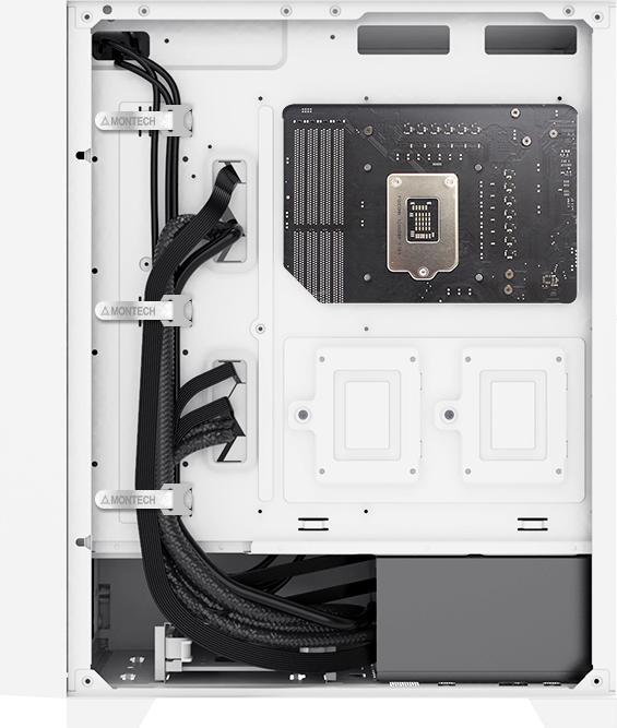 Actual product image Montech Air 1000 Lite White (mATX, Mini-ITX, ATX)