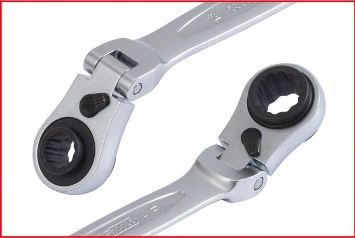 Produktbild KS Tools 4 in 1 GEARplus umschaltbar Doppel-Ratschenringschlüssel (19 mm)