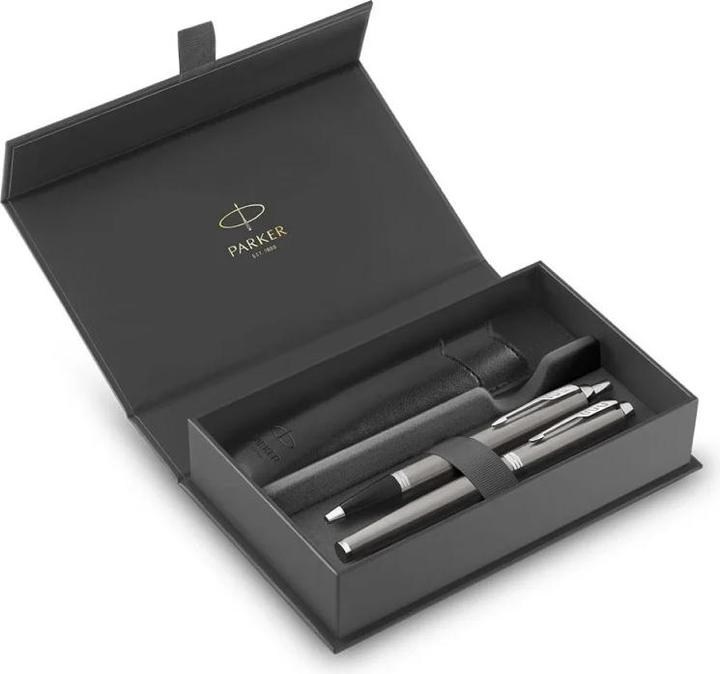 Produktbild Parker Pen Füllfederhalter + Im Kugelschreiber in Geschenkbox (Silber, 2 x)