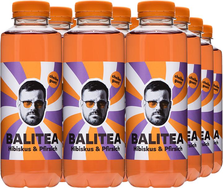 Image du produit Balitea Hibiscus & pêche (12 x 50 cl)