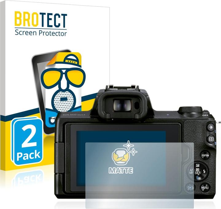 BROTECT Entspiegelungs-Schutzfolie Displayschutz Matt (Displayschutz, EOS M50 Mark II)