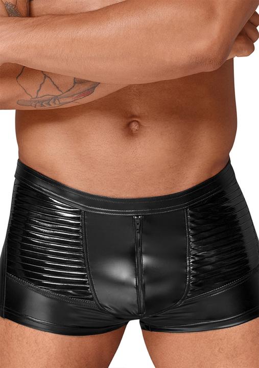 Produktbild Noir Handmade Wetlook shorts with PVC pleats (S)