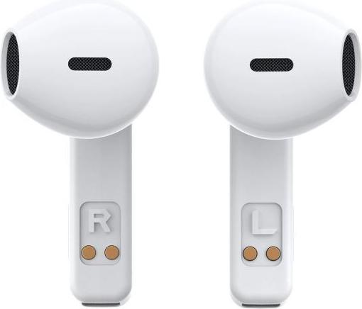 Actual product image Joyroom TWS JR-TC1 IceLens Series wireless headphones with LED lights - white (120 h, Cable)
