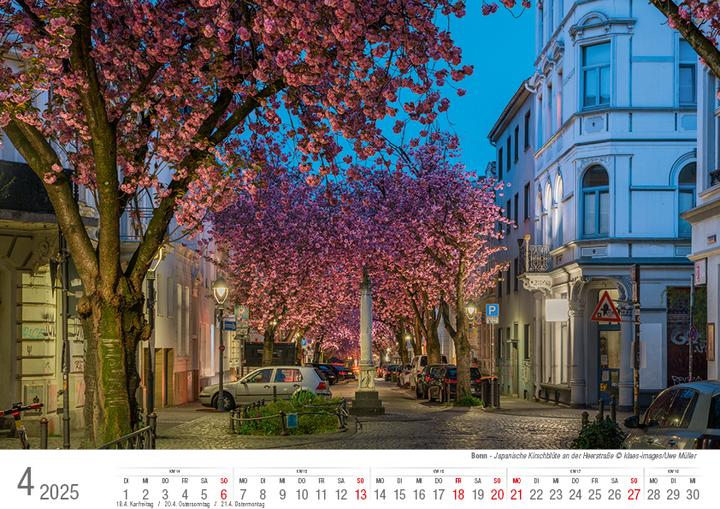 Produktbild Bonn 2025 Bildkalender A4 quer, spiralg (A4, Harter Einband)