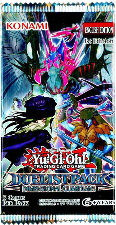 Actual product image Yu-Gi-Oh Duelist Pack Dimensional Guardians - 1st Edition -! (English, Booster Pack)