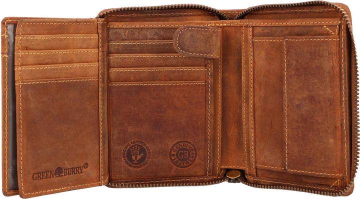 Produktbild Greenburry Vintage Sternzeichen Geldbörse Leder 10 cm