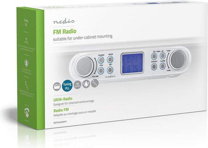 Produktbild Nedis Küche Radio FM-Radio Unterschrank-Radio 30 voreingestellte Sender Display mit automatischem D (FM)