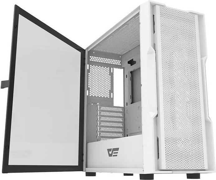 Produktbild Darkflash Tech DK431 computer case + 4 fans (white) (ATX, E-ATX, mATX)