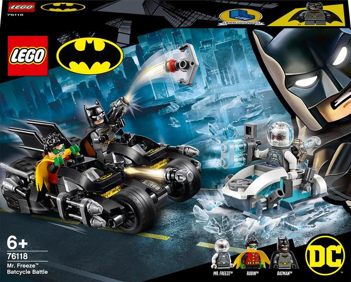 Image du produit LEGO Duel Batcycle avec Mr. Freeze (76118, LEGO DC)
