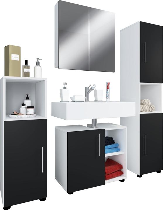 Actual product image VCM 4-piece bathroom furniture set complete set wood Flandu ll