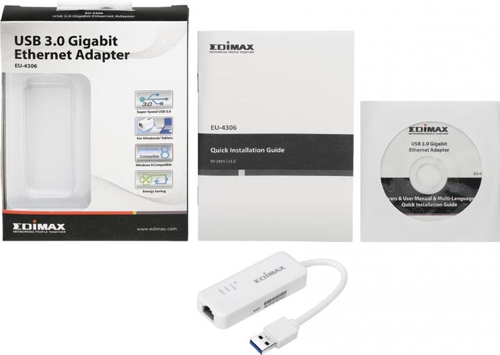 Produktbild edimax Eu-4306 (USB 3.0, RJ45 (1x))