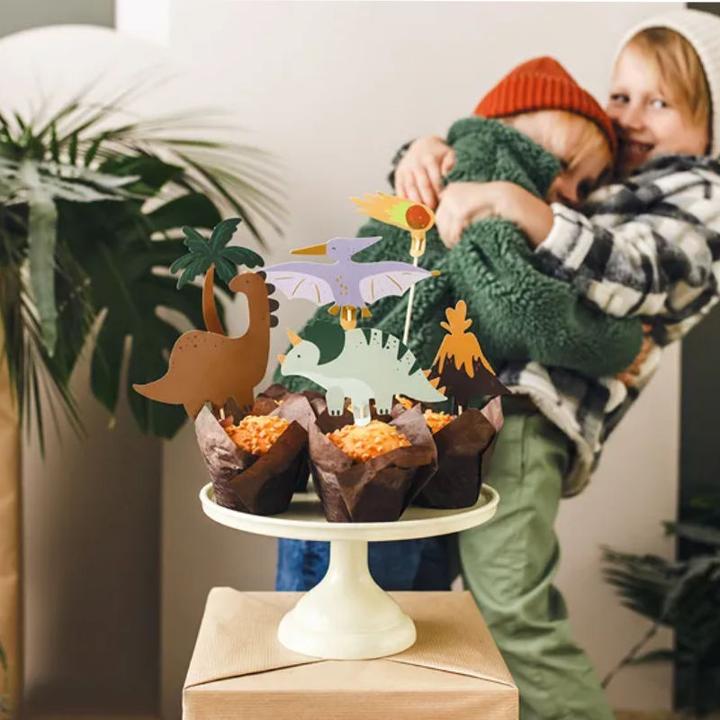 Produktbild Partydeco Kuchen-Topper Dinosaurier