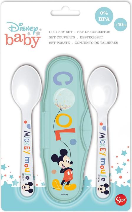 Produktbild Stor Babylöffel Reiseset Mickey Mouse