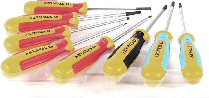 Actual product image Stanley Screwdriver set 8 pcs. in transport box ( STA062200 ) (Port, Pozidriv cross recess (PZ), Phillipps cross recess (PH))