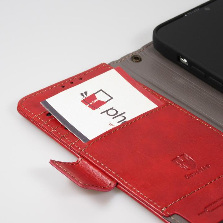 Immagine prodotto PhoneLook Etui cuir Flip Wallet en cuir véritable avec stripe design et compartiment à cartes (Apple iPhone 13 Pro)