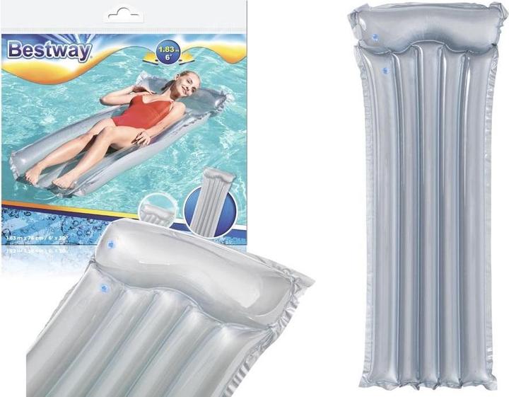 Produktbild Bestway Aufblasbare Schwimmmatratze, grau 183x76cm