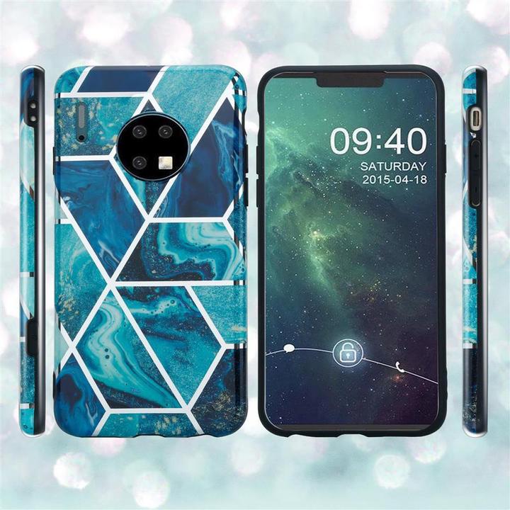 Image du produit Cadorabo Couverture IMD TPU Marbre coloré (Mate 30)