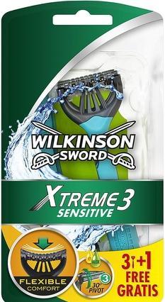 Actual product image Wilkinson Xtreme3 Sensitive ( 4 Ks ) - Disposable Shaver For Men