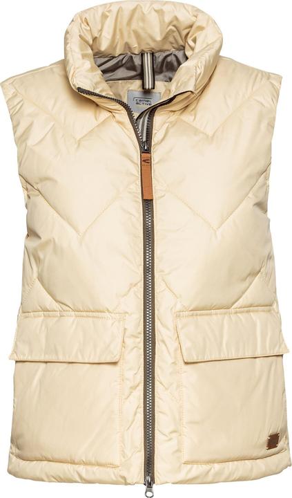 Camel Active Kurze Steppweste aus recyceltem Polyester