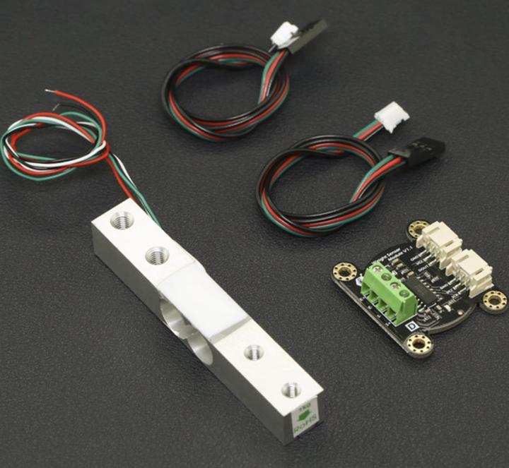 Actual product image DFRobot Gravity Digital HX711 Load Cell 1Kg Weight Sensor Kit