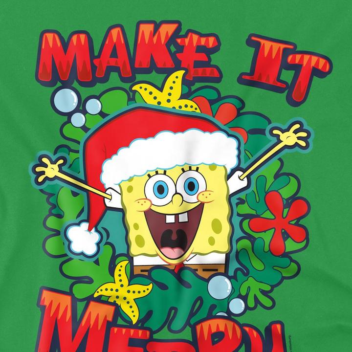 Image du produit Spongebob Squarepants - T-shirt MAKE IT MERRY - Homme (L)