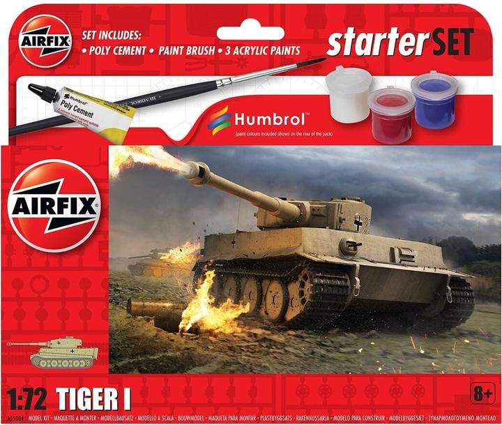 Actual product image Airfix Kit tank Tiger 1 Beginner Set 1:72