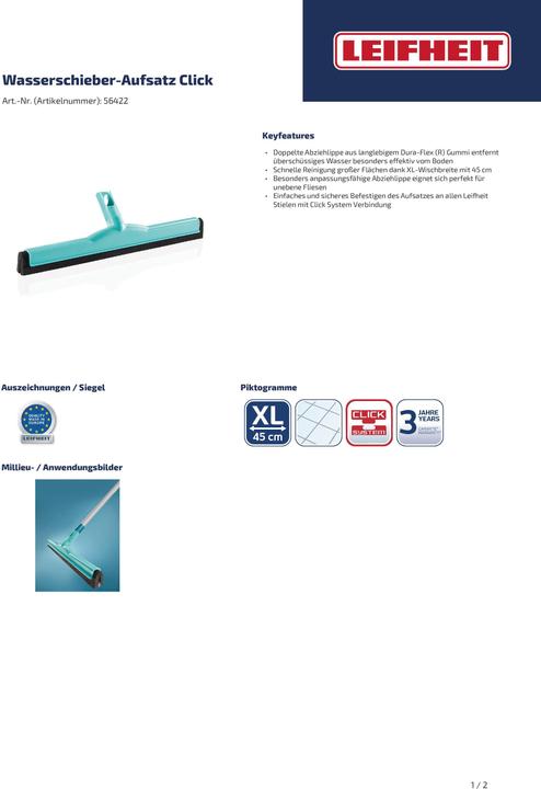 Produktbild Leifheit Wasserschieber-Aufsatz (1 Stk.)