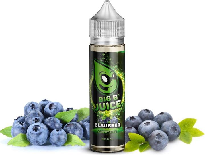 Actual product image Big B Juice E-Liquid Accent Line, Blueberry 50ml "Shortfill" (Bilberry)