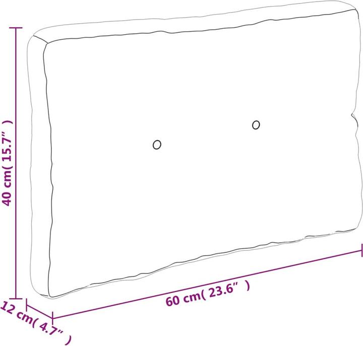 Produktbild VidaXL Palettenkissen (60 x 40 x 12 cm)