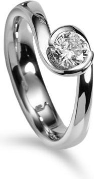 Actual product image Muau Solitaire (54, 750/18 K Gold)
