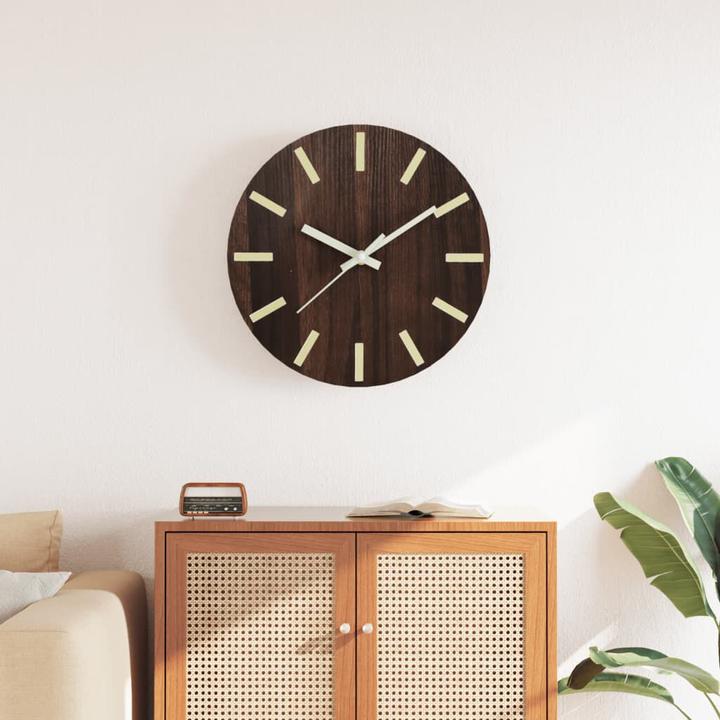 Image du produit VidaXL Horloge murale avec échelle et aiguilles lumineuses Ø30 cm (30 cm)