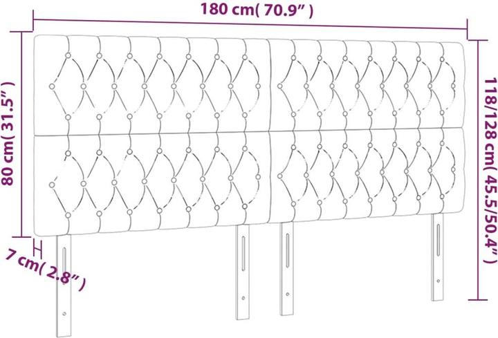 Produktbild VidaXL Poppy (180 x 7 x 128 cm)